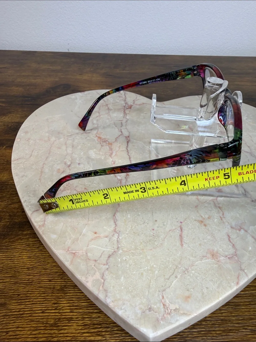 Blue Light Reading Glasses - Multicolor abstract design. #90s Frame (+2.5)